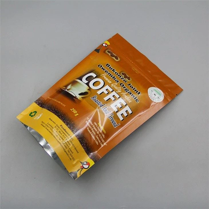 Stand Up Pouch Zipper Coffee Mylar Bags With Valve